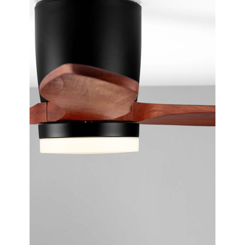 Nova Luce ALOA Plafondventilator Sandy Black, Donker Hout LED 18W 1170lm 3000-4000-6500K CCT Afstandsbediening