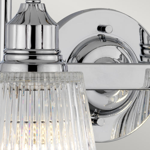 Addison 2-lichts wandlamp gepolijst chroom IP44