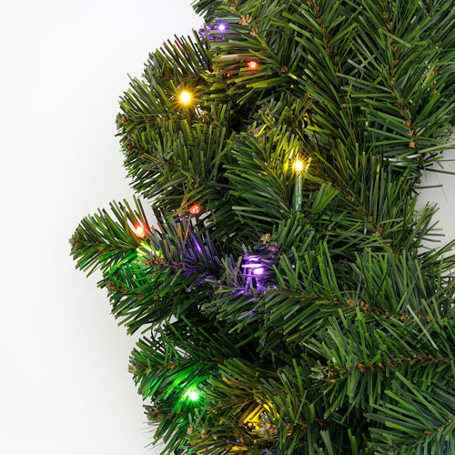 Black Box Trees Limber krans led outdoor groen warm wit multicolour 50L TIPS 140 en timer & dimmer afstandsbediening - h15xd60cm