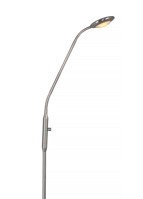 Artdelight vloerlamp UFO - 1 lichts - 26  x 140   cm - mat chroom - vtwonen shop