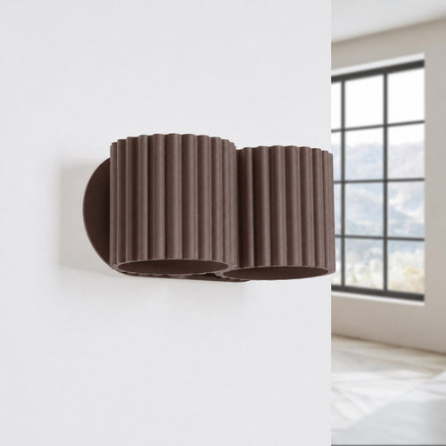 Sollux Lighting Wandlamp AURA 2 bruin G9 - 21x12x10cm