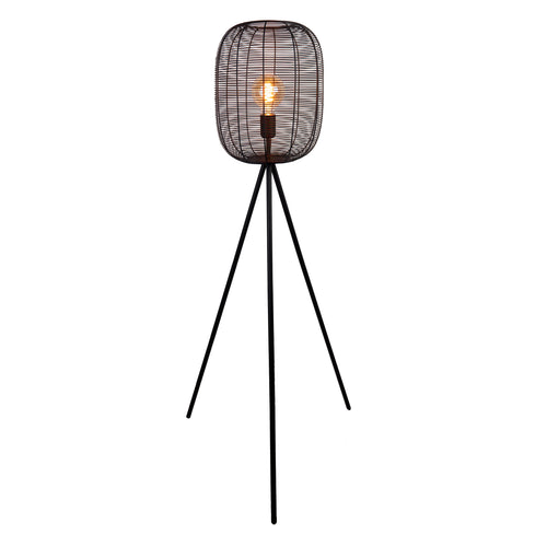 EGLO vloerlamp Derwen - e27 - metaal - zwart - vtwonen shop