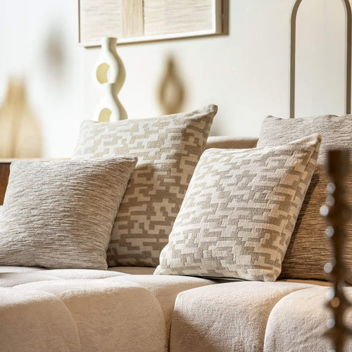 MALENE | sierkussen 60x60 cm | Brown Rice | beige | Hoii