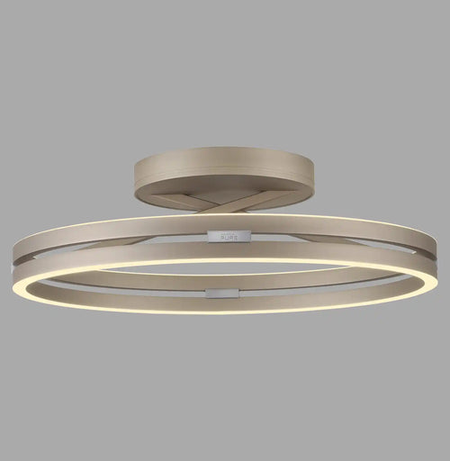 Neuhaus PURE plafondlamp Loop - 2 lichts - 60  x 17.8   cm - champagne