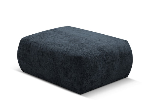 Cosmopolitan Design Poef Matera chenille, koningsblauw - 68x86x40cm