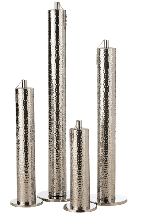 J-Line fakkel Tiffany - staal - zilver - extra large - vtwonen shop