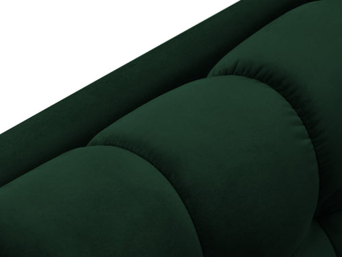 Cosmopolitan Design rechter chaise longue Bali flueel, flessengroen - 185x102x75cm