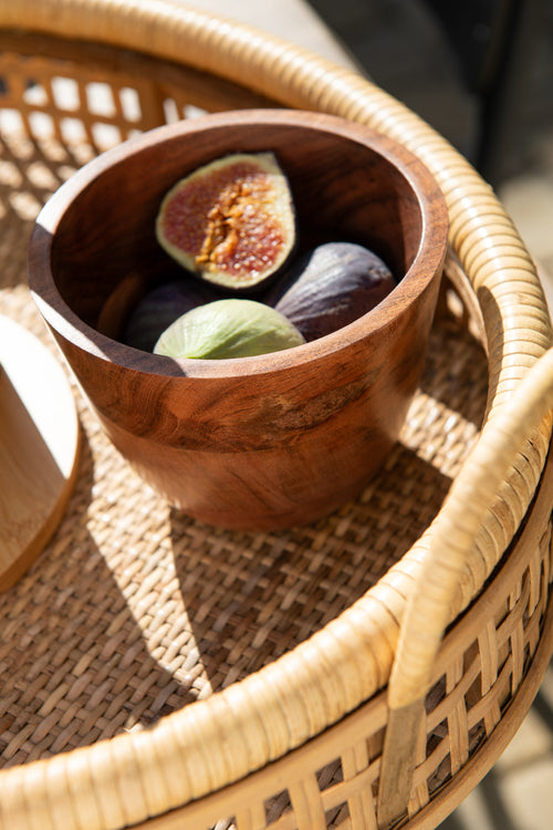 J-Line kom Kota Acacia - hout - naturel - large - vtwonen shop