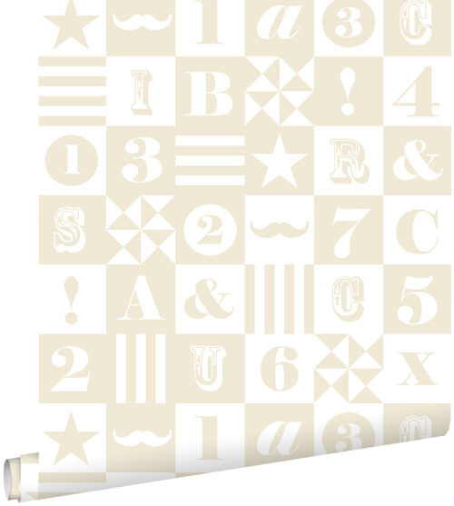 ESTAhome behang blokken beige - 53 cm x 10.05 m - 138727