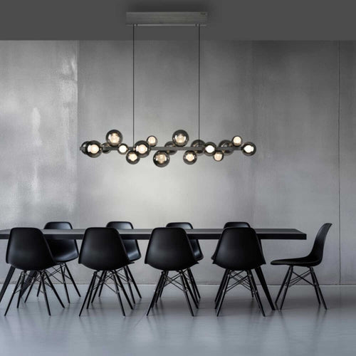 Neuhaus PURE hanglamp E-Popup - 18 lichts - 120  x 240   cm - antraciet - vtwonen shop