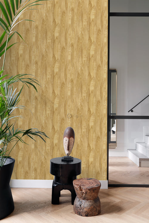 Origin Wallcoverings behang bladeren okergeel - 50 x 900 cm - 347809 - vtwonen shop