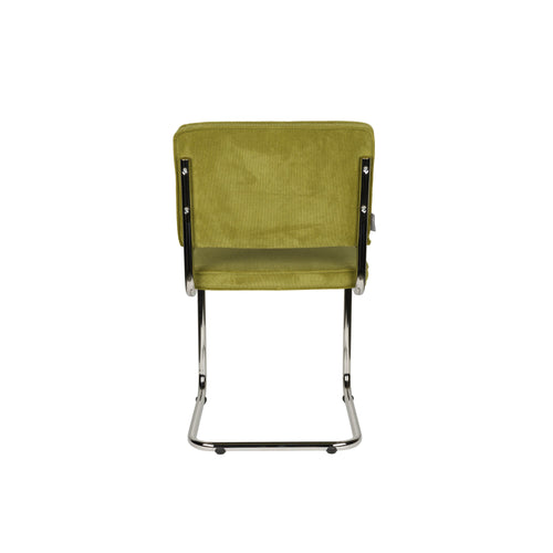 Zuiver Ridge Rib Eetkamerstoelen  Groen - Set van 2 - vtwonen shop
