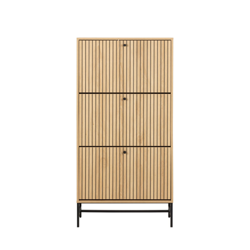 Rebellenclub Schoenenkast Risley - 72 x 140 cm - Licht Eiken - vtwonen shop