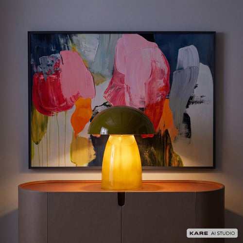 Kare Design Taffellamp Fungo 37cm groen