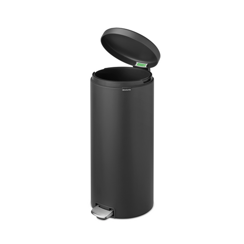 Brabantia NewIcon Pedaalemmer, 30 liter, kunststof binnenemmer - Mineral Infinite Grey
