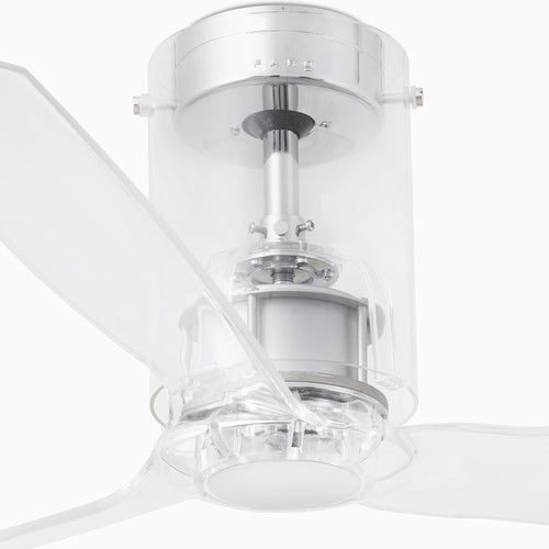 Faro Mini middelgrote plafondventilator met / zonder lichtchroom, helder