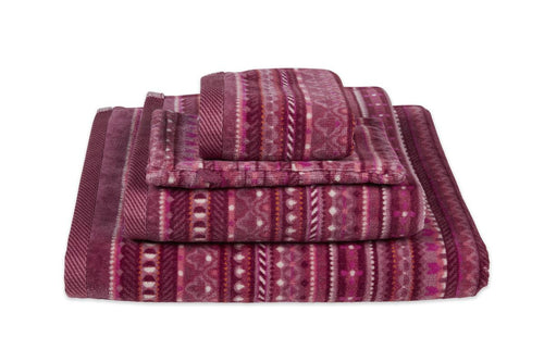 Pip Studio gastendoek Geometric Print - 30x50 cm - donker roze