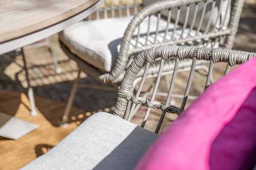 Garden Impressions Margriet tuinstoelen set van 4 taupe