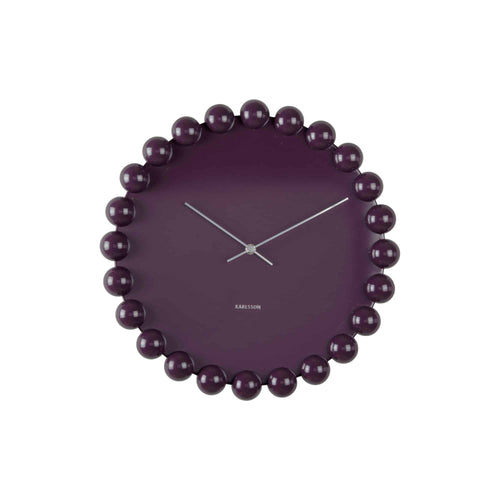 Karlsson wandklok Cadiz Dotty - paars - Ø40cm