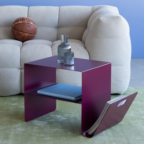 Kare Design Bijzettafel Lounge News paars
