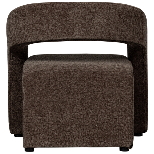 BePureHome fauteuil Radiate - Textured - Espresso - 73x73x74 - vtwonen shop