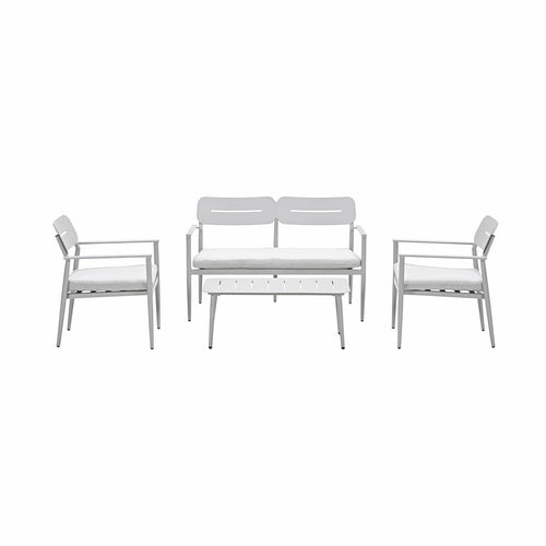 Garden Impressions loungeset Joss taupe 4-delig - vtwonen shop