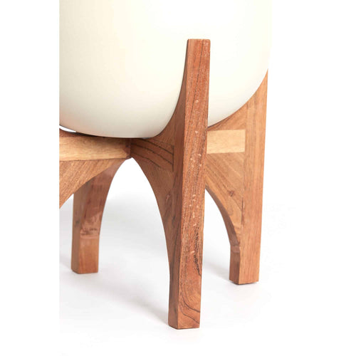 Light & Living bloempot Karuna - wit - Ø36cm