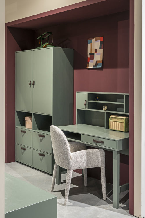 vtwonen kistbank 120 cm & bureau 110 cm Stage - Grenen - Soap - 36x120x50/122x110x58