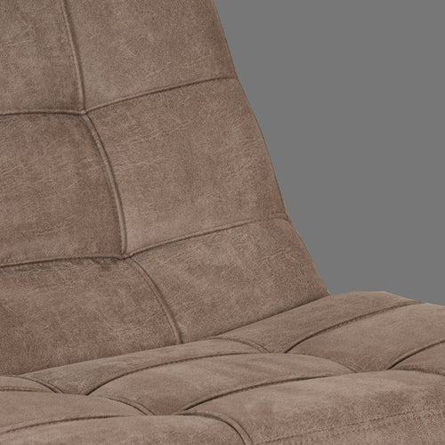 LABEL51 Fauteuil Alvar - Taupe Stof - Draaibaar