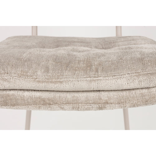 Housecraft Living Franck Eetkamerstoelen Velours Beige - Set van 2 - vtwonen shop