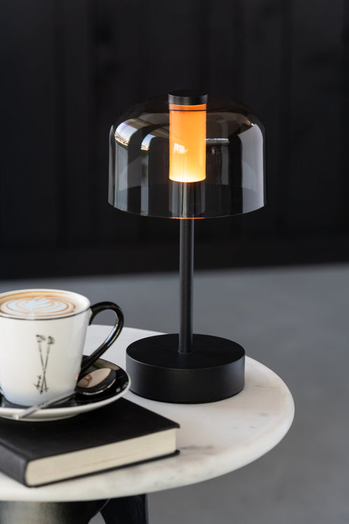 J-Line tafellamp Woa - metaal - zwart