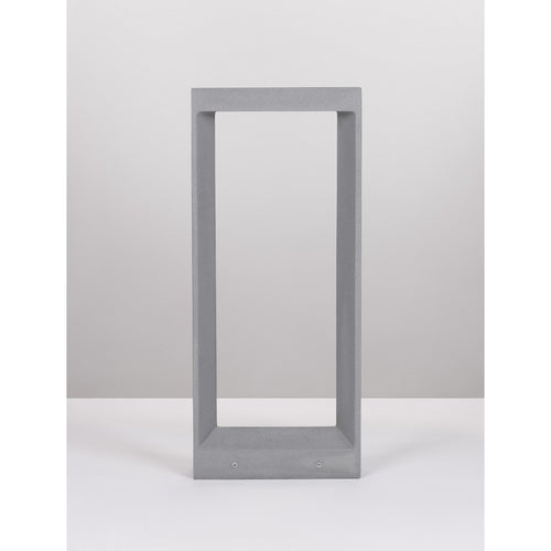Merano Bay Buitenpaal Grijs Cement Glas LED 8W 380Lm 3000K IP65