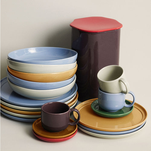 Hübsch soepbord Amare - steenpoeder - ø23xh5cm - vtwonen shop