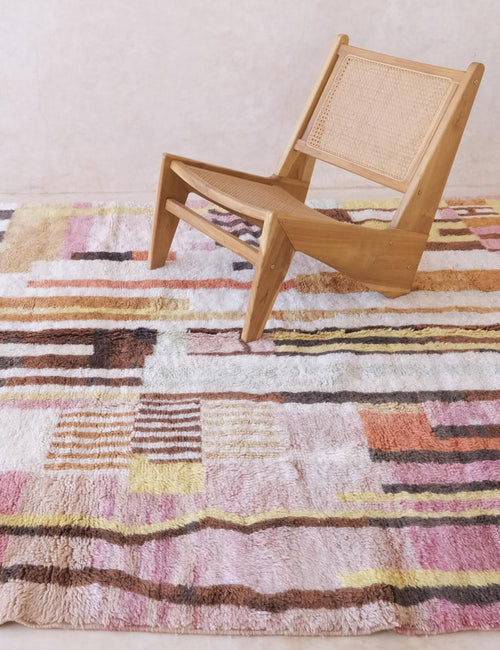 AFK Living vloerkleed Berber - handgemaakt - Wol - 120 cm x 170 cm