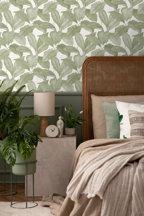 Borastapeter behang bladeren groen - 53 cm x 10.05 m - 660530 - vtwonen shop