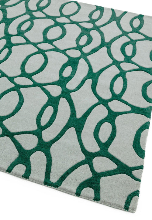 Vloerkleed MOMO Rugs Matrix MAX38 Wire Green 70x240 cm - vtwonen shop