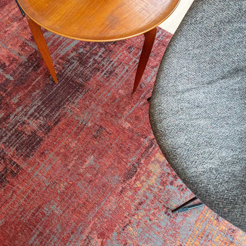 Louis De Poortere vloerkleed Nassau Red - rood - 140x140cm - vtwonen shop