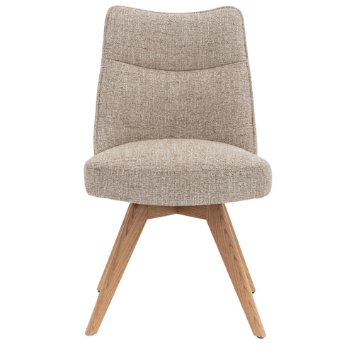 DÉJA Living Eetkamerstoel Meau - Beige/Naturel - Draaibaar - Set van 2 - vtwonen shop