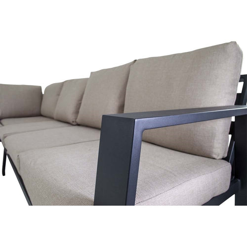 Lesli Living loungebank Estoril - antraciet - 213x86x80,5cm