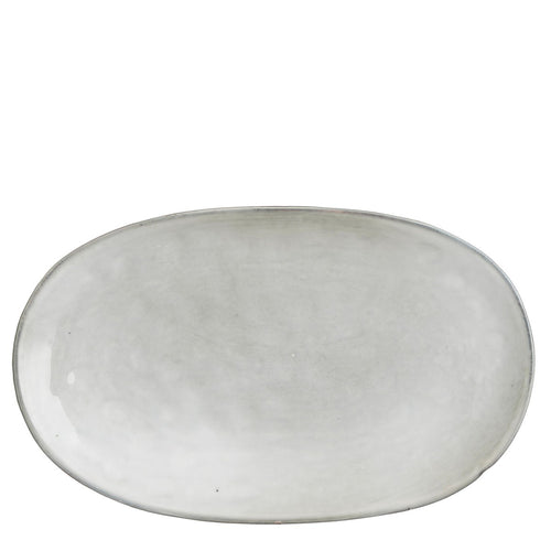 Mica Decorations Tabo Ovaal Bord - L36 x B22 x H5 cm - Grijs