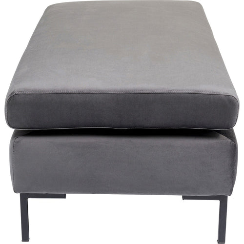Kare Design Kruk Gianna Fluweel Grijs