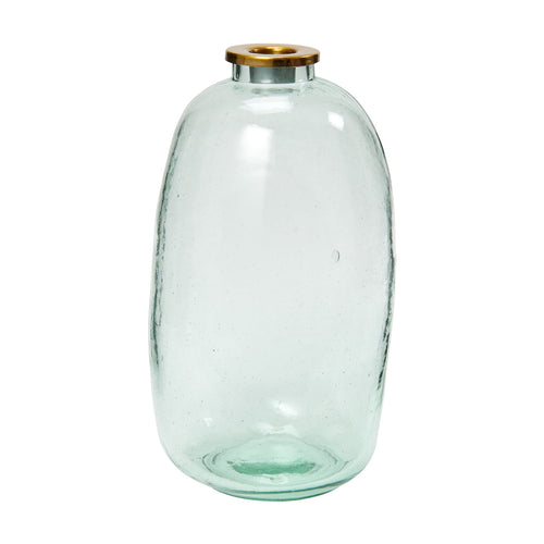 Return to Sender Vaas/ Kandelaar Hoog recycled glas Happy Booby - vtwonen shop