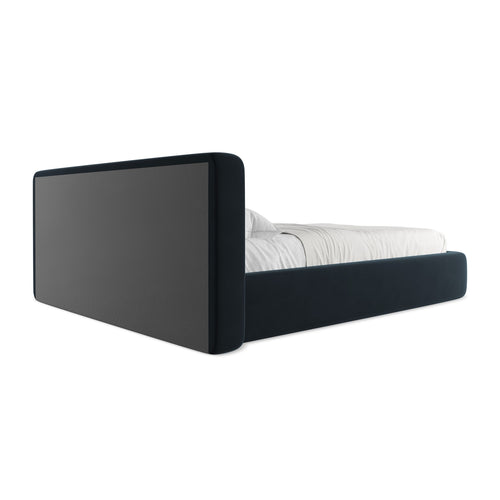 LaMiaSofa Bed met opbergruimte Firenze - velours - koningsblauw - 200x225x82