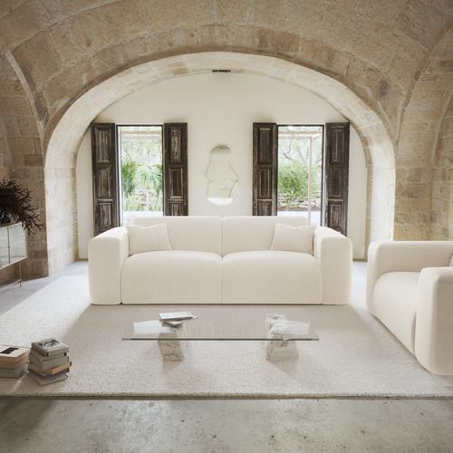 Sia Home - Dunlopillo Express slaapbank 160 cm MYRA - corduroy crème 234cm