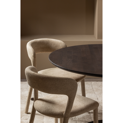 WOOOD ronde poot Tablo - Metaal - Zwart - 73x64x64 - vtwonen shop