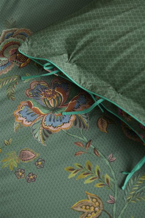 Pip Studio dekbedovertrek Cece Fiore - 260x200/220 cm - groen - vtwonen shop