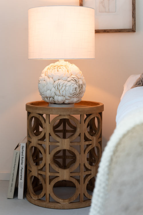 J-Line lamp - schelp - wit - large