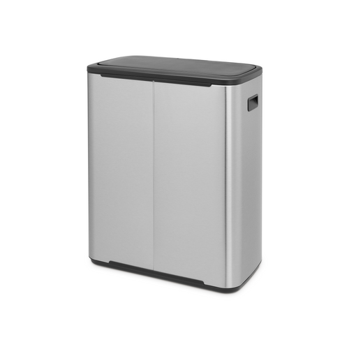 Brabantia Bo Touch Bin, met 2 binnenemmers, 2 x 30 liter - Matt Steel Fingerprint Proof