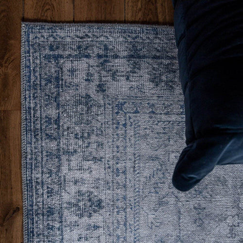 Vintage vloerkleed Duuk Blauw Interieur05