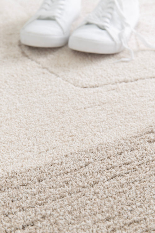 AFK Living vloerkleed Enigma - reliëfeffect - beige - 120 x 170 cm